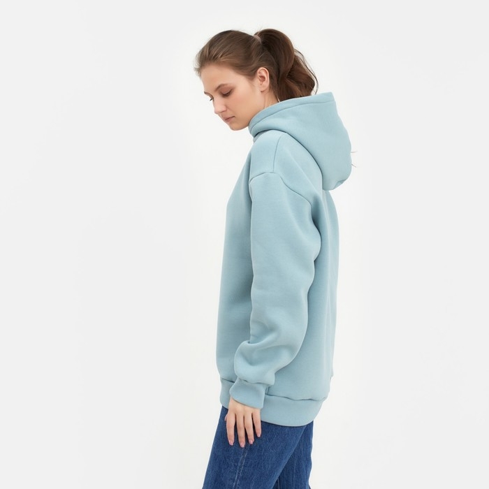 Худи женское MINAKU: Casual Collection цвет серо-голубой, р-р 50-52 Худи женское MINAKU: Casual Collection цвет серо-голубой, р-р 50-52