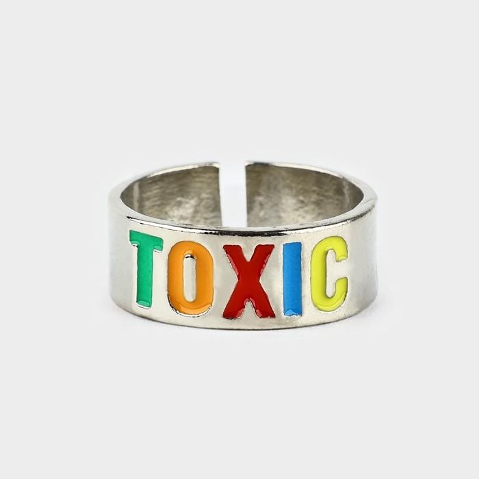 Кольцо металлическое &laquo;TOXIC&raquo;, 1.7 cм