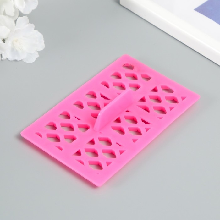 Штамп пластик "Ромб с брюликом"12,8х7.5 см