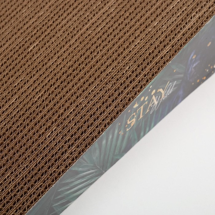 Когтеточка из картона с кошачьей мятой Stay wild, треугольная, 45 × 18 × 9 см Когтеточка из картона с кошачьей мятой Stay wild, треугольная, 45 × 18 × 9 см