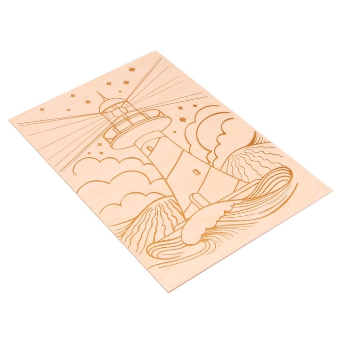 Доска для выжигания &laquo;Маяк&raquo; доска А4