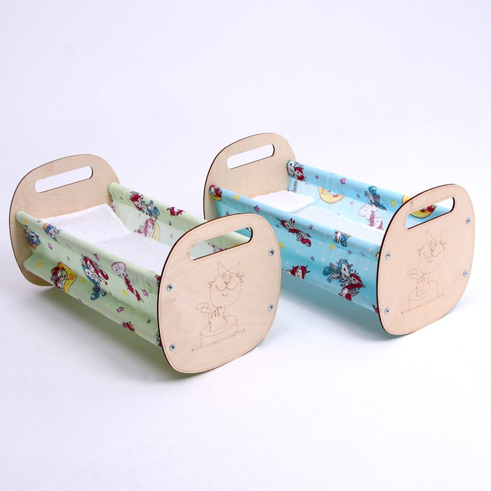 Кроватка &laquo;Люлька&raquo;, с текстилем, МИКС