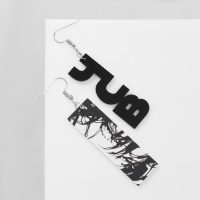 Серьги акрил &laquo;ЧСВ&raquo;, цвет чёрный