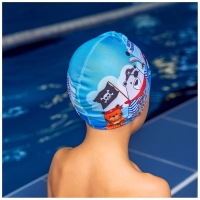 Шапочка для плавания детская ONLYTOP &laquo;Пираты&raquo;, тканевая, обхват 46-52 см