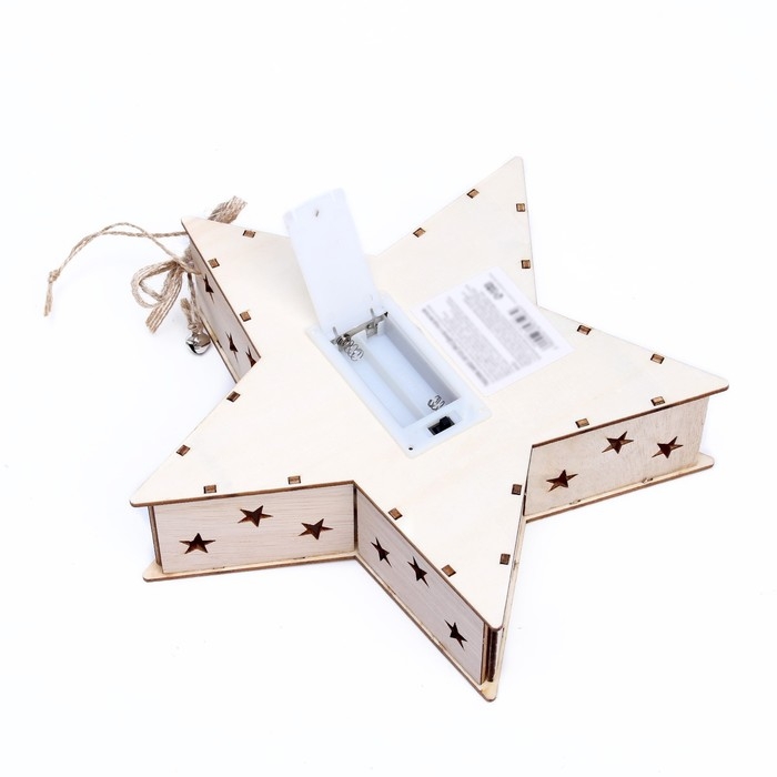 Новогодний декор с подсветкой &laquo;С новым годом&raquo; 21,5 &times; 5 &times; 21,5 см