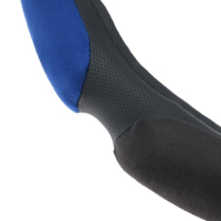 Оплетка на руль TORSO, велюр, размер 38 см, чёрно-синий Оплетка на руль TORSO, велюр, размер 38 см, чёрно-синий