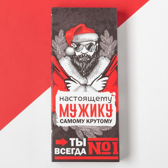 Перчатки мужские в подарочной коробке Перчатки мужские в подарочной коробке"Настоящему мужику", размер 22