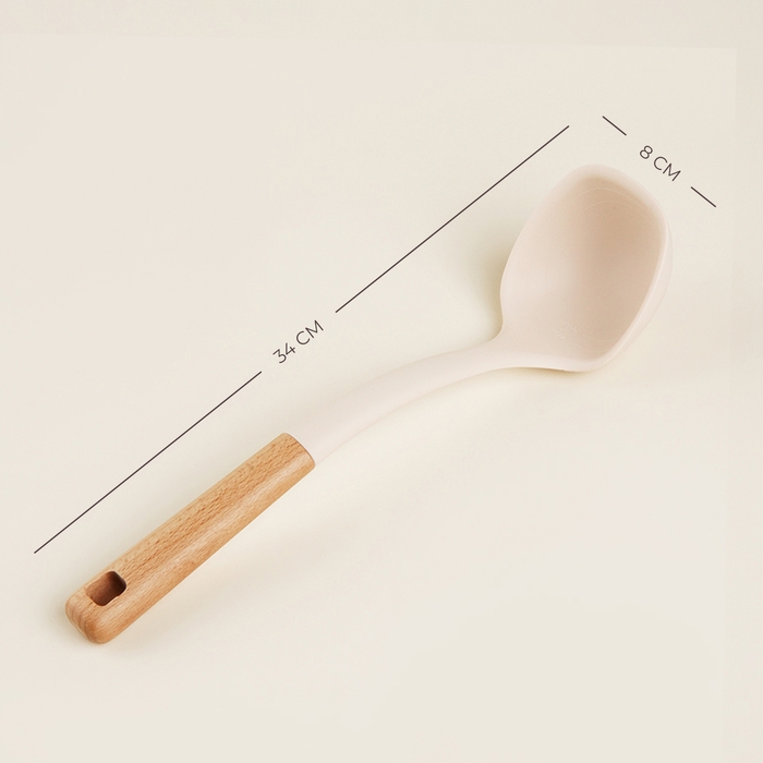 Половник SL Home, с разметкой 30/60 мл, 34&times;8&times;7,5 см, цвет бежевый