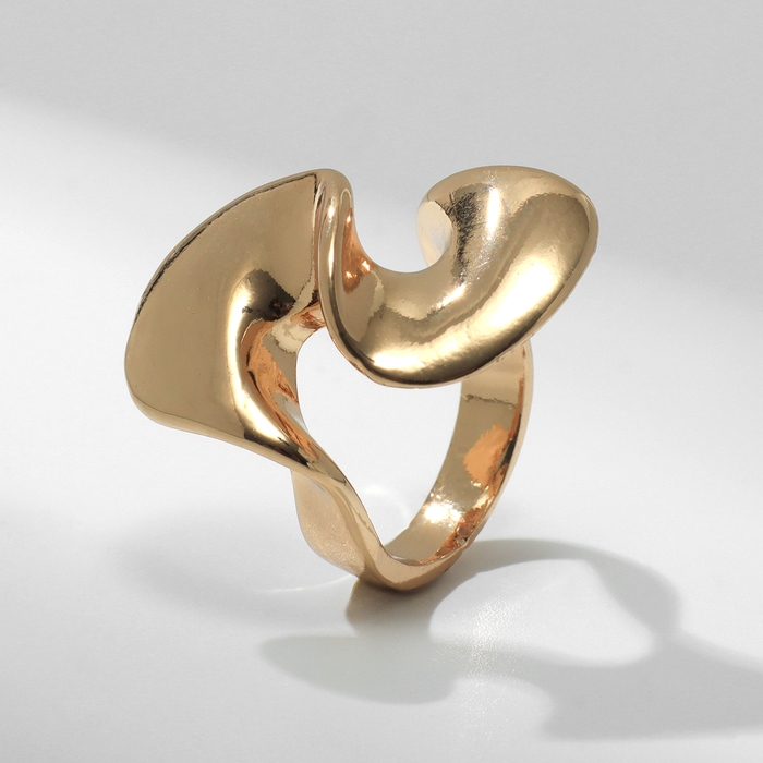 Кольцо металл &laquo;Тренд&raquo; марс, витое, цвет золото, размер 18