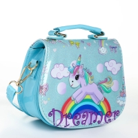 Сумка детская для девочки на магните, цвет голубой Сумка детская для девочки на магните, цвет голубой