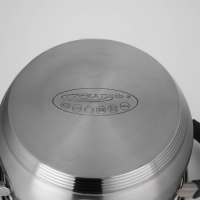 Набор посуды &laquo;Ирида&raquo;, 3 предмета: кастрюли 2,9 л, 3,9 л, ковш 1,9 л, капсульное дно, индукция