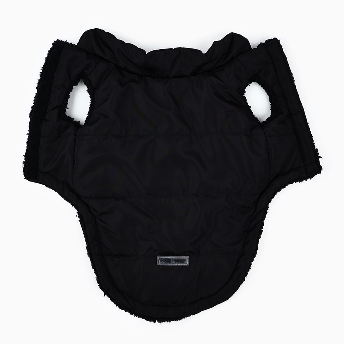 Одежда для собак. Куртка зимняя &laquo;Тёплая зима&raquo;, чёрная, размер S