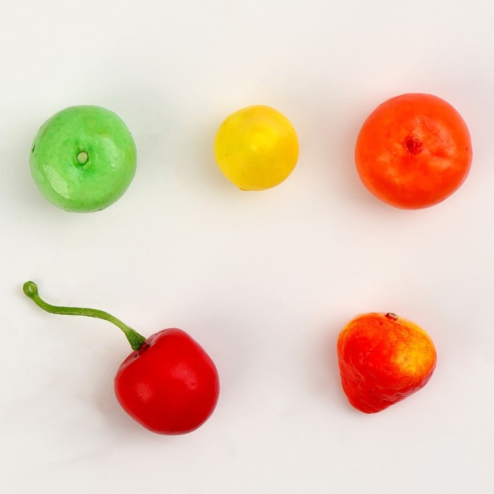 Декоративный набор &laquo;Фрукты&raquo; размер: 2,5 &times; 2 см, 100 шт.