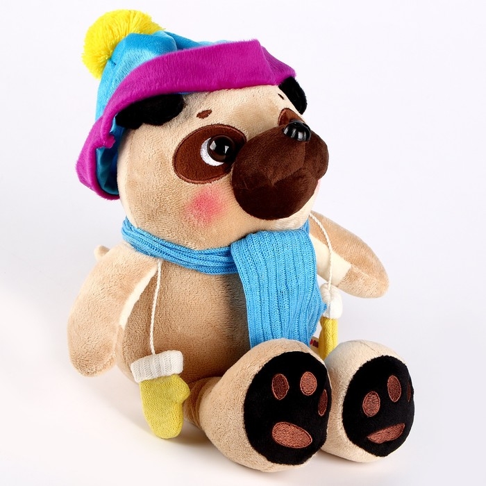 Мягкая игрушка &laquo;Боня&raquo;, в шапке и шарфе, 25 см