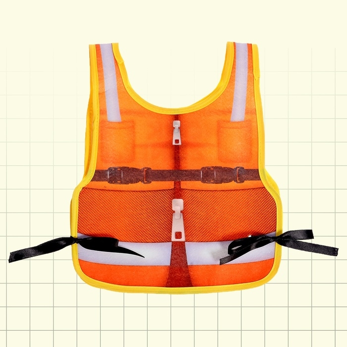 Набор строителя &laquo;Бригадир&raquo;, с текстильным жилетом, 15 предметов