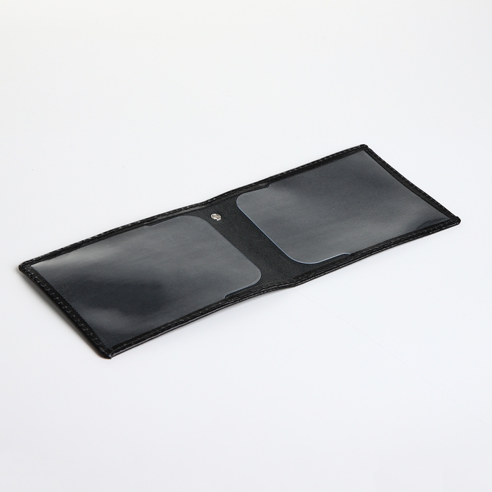 Обложка для удостоверения "Ветеран боевых действий", цвет чёрный