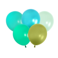 Шар латексный 12" &laquo;Бирюза&raquo;, набор 25 шт., цвета МИКС