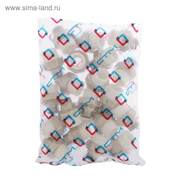 Муфта комбинированная &laquo;СТМ&raquo;, разъёмная (американка), 20 мм &times; &frac12;", наружная резьба