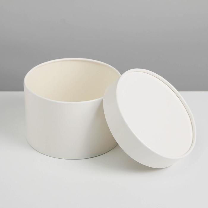 Набор шляпных коробок 3 в 1 белый, упаковка подарочная, 16 х 10, 14 х 9, 13 х 8,5 см