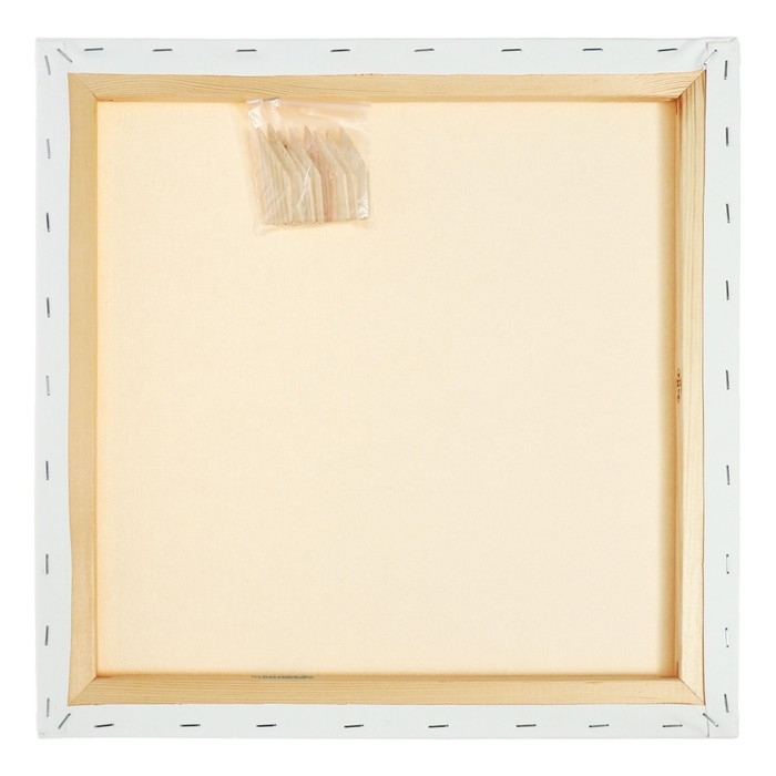 Холст на подрамнике, хлопок 100%, акриловый грунт, 2 х 40 х 40 см, 400г/м&sup2; , Гамма Студия