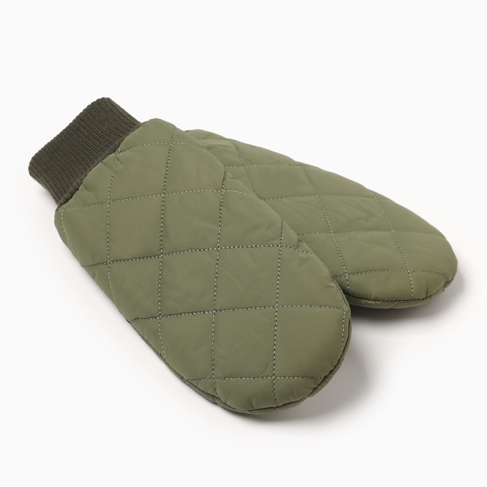 Варежки женские MINAKU, цвет хаки, 24 см Варежки женские MINAKU, цвет хаки, 24 см