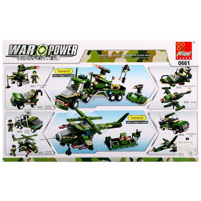 Конструктор Военные &laquo;Боевая часть&raquo;, 805 деталей