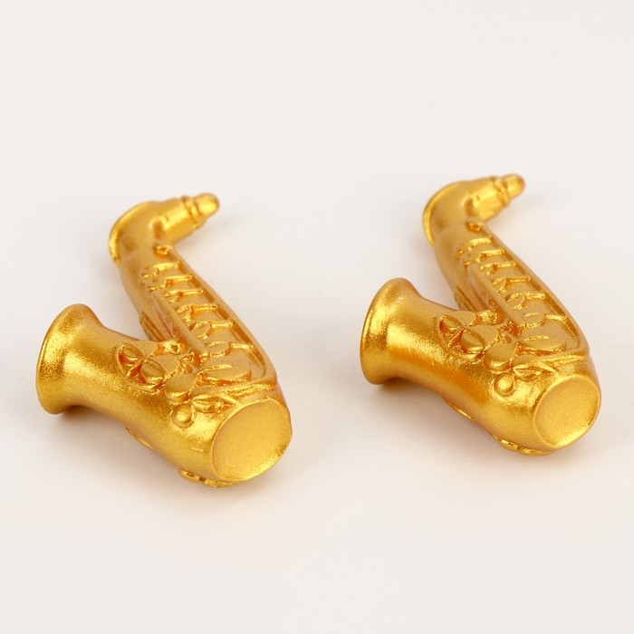 Миниатюра кукольная &laquo;Саксафон&raquo;, набор 2 шт., размер 1 шт. &mdash; 1 &times; 4 см