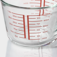 Кувшин мерный из жаропрочного стекла Доляна, 1 л, 20,5&times;16&times;11 см