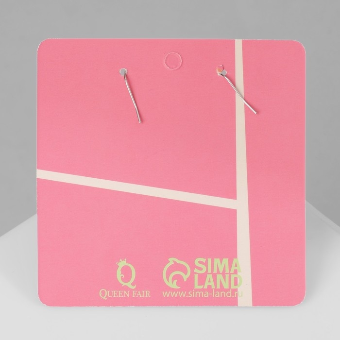 Серьги ассорти &laquo;Радость&raquo; ракетка и волан, цвет сине-розовый в серебре