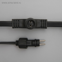 Гирлянда &laquo;Занавес&raquo; 2 &times; 9 м, IP44, УМС, тёмная нить, 1800 LED, свечение белое, мерцание, 220 В