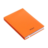 Ежедневник датированный 2024 года, А5, 176 листов, Attomex.Even, обложка бумвинил, ляссе, блок 70 г/м2, оранжевый