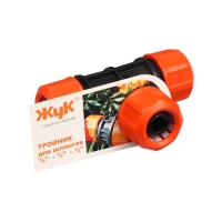 Соединитель Т-образный, цанговый, 1/2" (12 мм), пластик, &laquo;Жук&raquo;