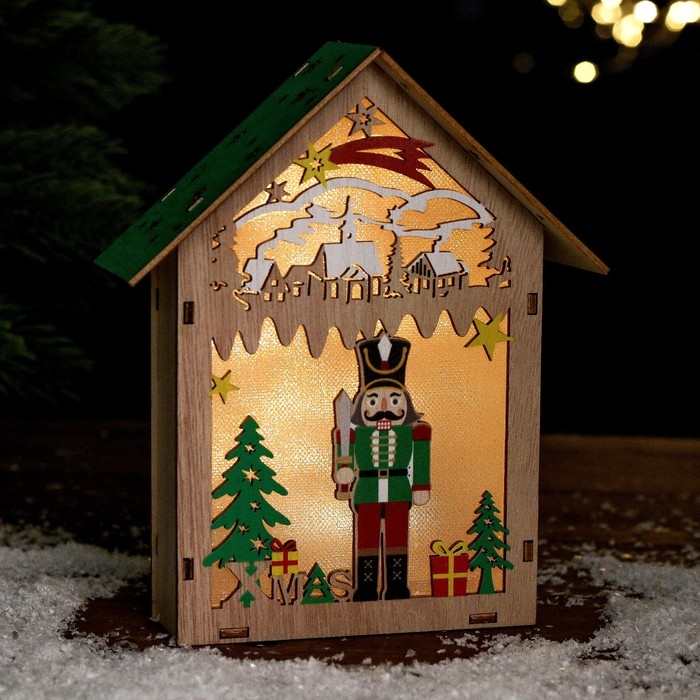 Новогодний декор с подсветкой &laquo;Щелкунчик&raquo; 15 &times; 5,5 &times; 18 см