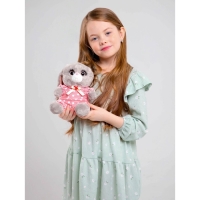 Мягкая игрушка &laquo;Зайка Ла-Пу-Ля в камбинизоне с короной&raquo;, цвет серый, 20см