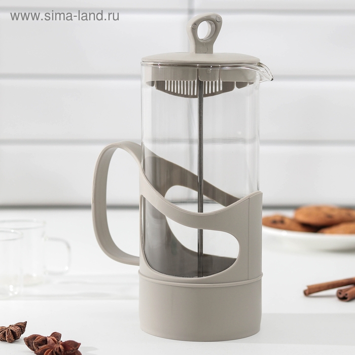 Френч-пресс &laquo;Арабика&raquo;, 1 л, цвет серый