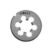 Плашка метрическая ТУНДРА, М18 х 2.5 мм