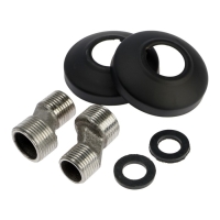 Смеситель для ванны ZEIN Z3852, однорычажный, душевой набор, лейка 5 режимов, черный