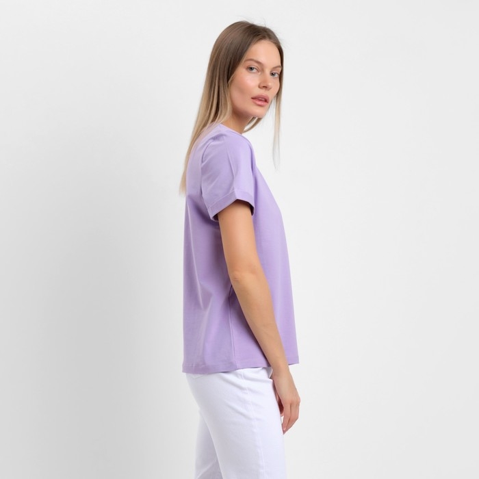 Футболка женская, цвет лиловый, размер 42-44 (M) Футболка женская, цвет лиловый, размер 42-44 (M)