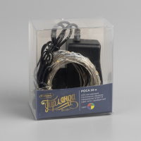 Гирлянда «Нить» 10 м роса, IP20, серебристая нить, 100 LED, свечение мульти, 12 В Гирлянда «Нить» 10 м роса, IP20, серебристая нить, 100 LED, свечение мульти, 12 В