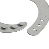 Нагрудник для кормления &laquo;Слонёнок&raquo;, силиконовый, с карманом, цвет серый