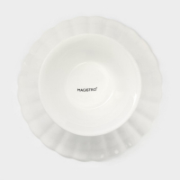 Подставка для десертов фарфоровая Magistro &laquo;Цветок&raquo;, d=21,5 см