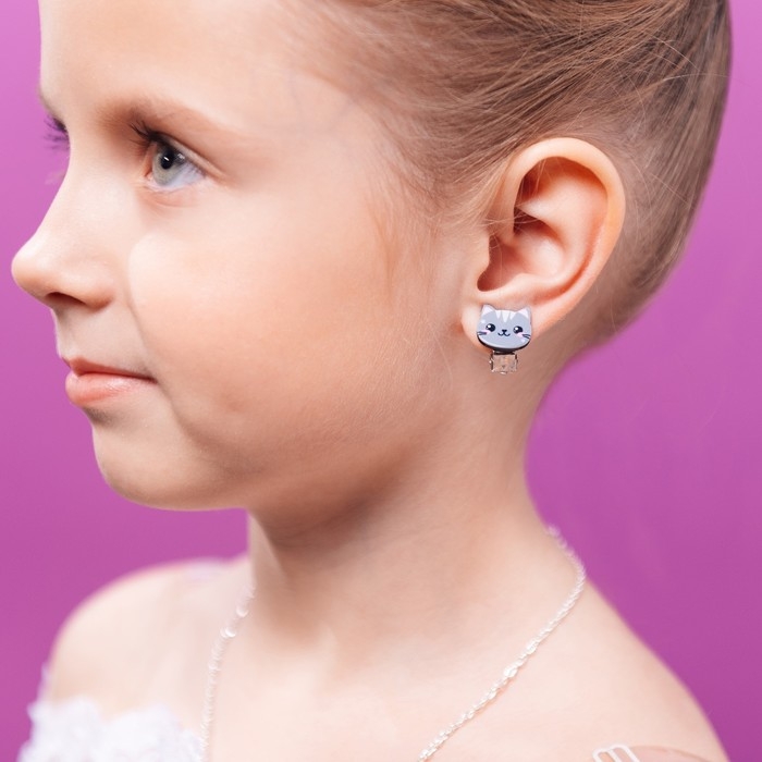 Клипсы &laquo;Милые детали для тебя&raquo; детские серьги