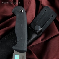 Нож кавказский, разделочный &laquo;Линь&raquo; с чехлом, сталь - AUS-8, рукоять - эластрон, 14 см