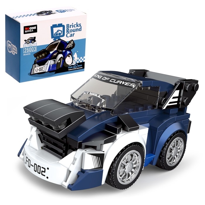 Конструктор инерционный &laquo;Спорткар&raquo;, 153 детали