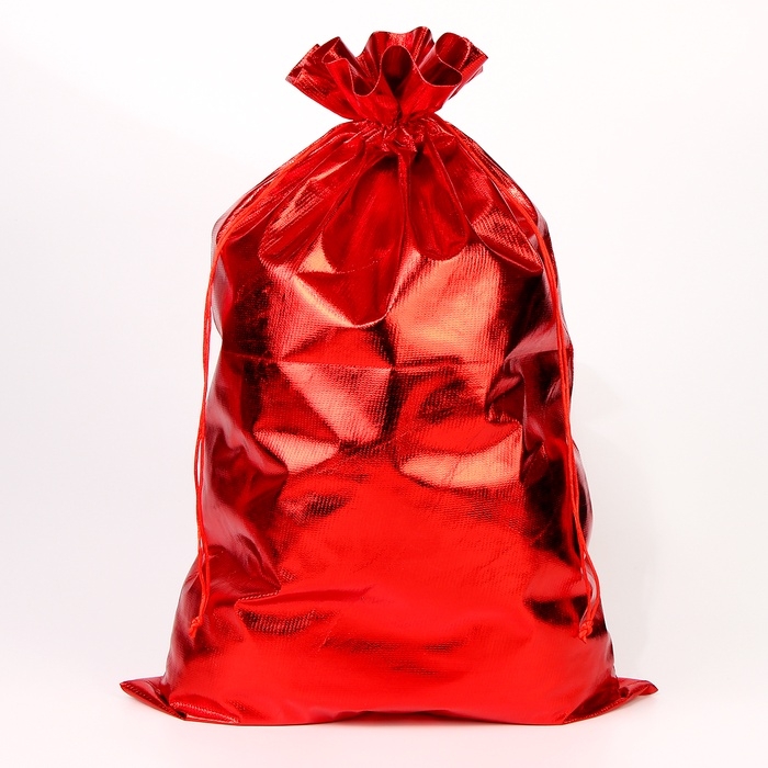 Подарочный мешок Деда Мороза &laquo;Елка с подарками&raquo;, красный, 60 х 40см