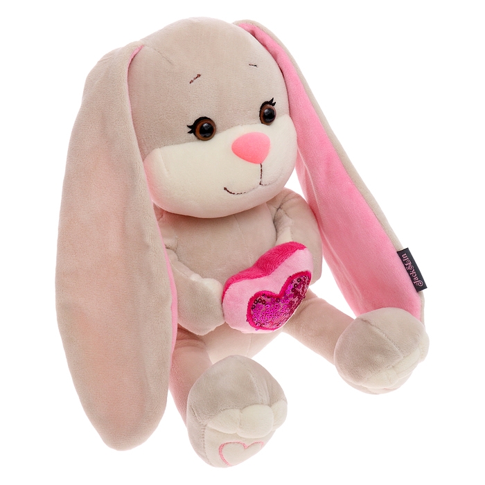 Мягкая игрушка &laquo;Зайка с розовым сердцем&raquo;, 25 см
