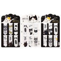 Набор магнитных закладок для книг Calligrata 6 штук, "Кошки", МИКС