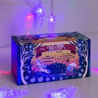 Гирлянда «Нить» 5 м с насадками «Льдинка», IP20, прозрачная нить, 20 LED, свечение мульти (RG/RB), мигание, 220 В Гирлянда «Нить» 5 м с насадками «Льдинка», IP20, прозрачная нить, 20 LED, свечение мульти (RG/RB), мигание, 220 В