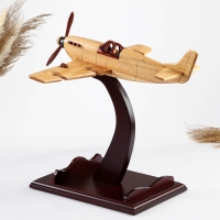 Мини-Бар/Подставка для бутылки Самолет, 39 х 39 х 41 см, бежевый