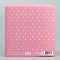 Коробка-фоторамка подарочная складная, упаковка, &laquo;Нежные розы&raquo;, 14 х 14 х 8 см